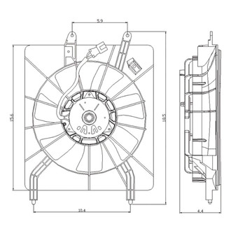 Replace® - A/C Condenser Fan Assembly
