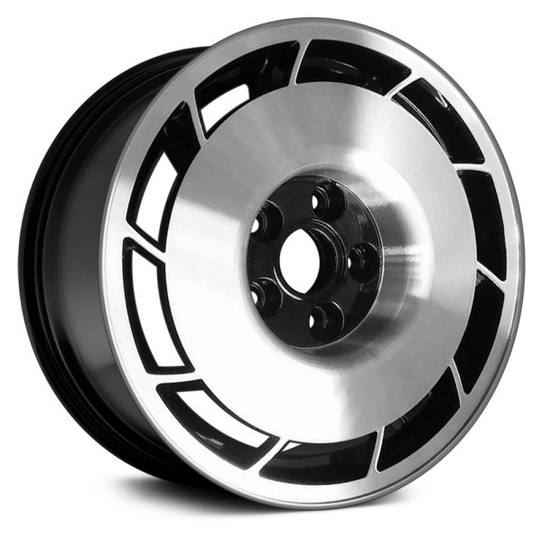 Replace® - 16 x 8.5 10-Slot Black with Machined Face Alloy Factory Wheel (Remanufactured)