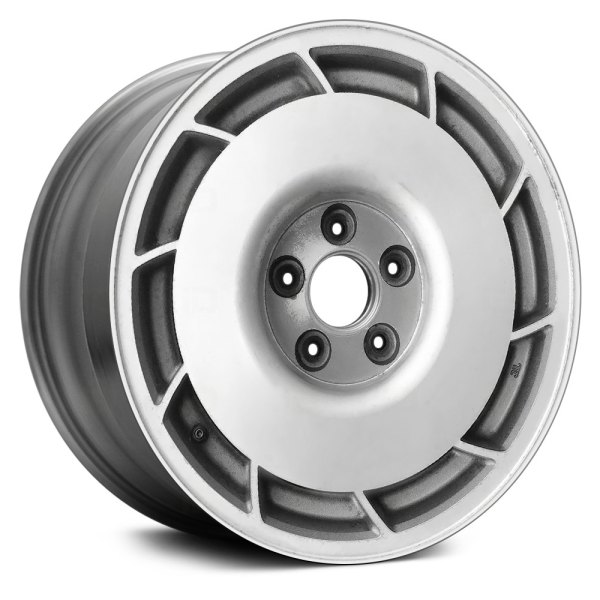 Replace® - 16 x 9.5 10-Slot Gray with Silver Textured Alloy Factory Wheel (Remanufactured)