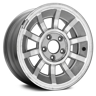 Replace® - 10-Slot Silver with Machined Accents 15x7 Alloy Factory Wheel - Remanufactured