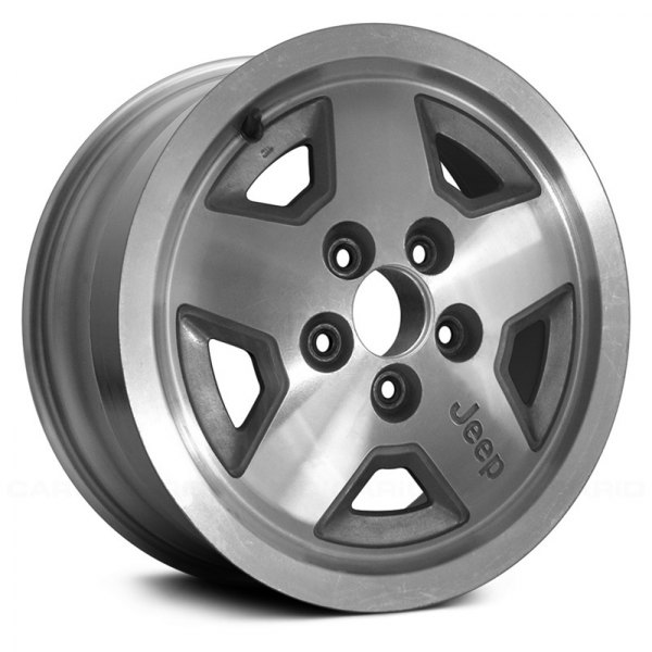 Replace® - 15 x 7 5-Spoke Gray Sparkle Silver Alloy Factory Wheel (Remanufactured)