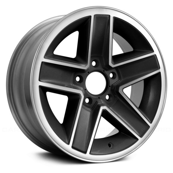 Replace® - 15 x 7 5-Spoke Black Alloy Factory Wheel (Remanufactured)