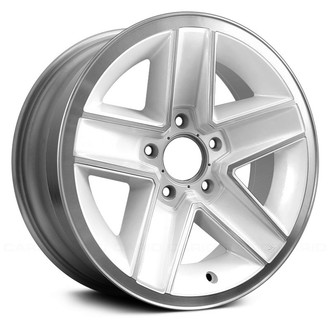 Replace® - 5-Spoke White with Machined Hub 15x7 Alloy Factory Wheel - Remanufactured