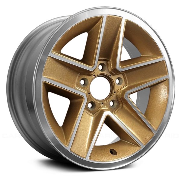 Replace® - 15 x 7 5-Spoke Gold with Machined Face Alloy Factory Wheel (Factory Take Off)