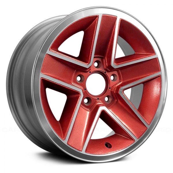 Replace® - 15 x 7 5-Spoke Red Alloy Factory Wheel (Remanufactured)