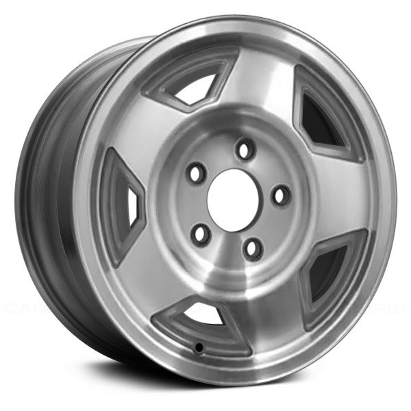 Replace® - 15 x 7 5-Slot Black Alloy Factory Wheel (Remanufactured)