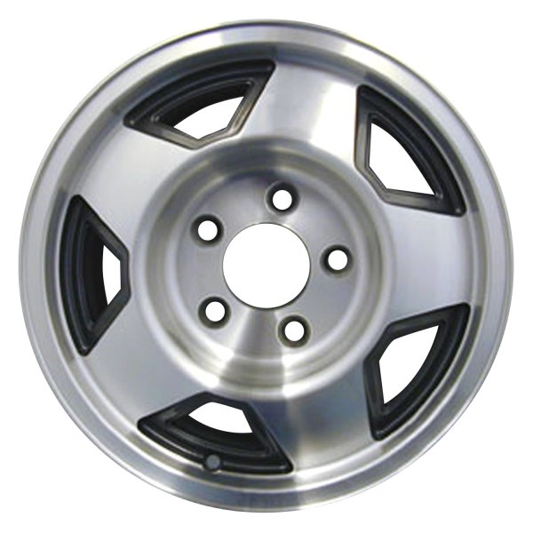 Replace® - 15 x 7 5-Slot Black Alloy Factory Wheel (Factory Take Off)