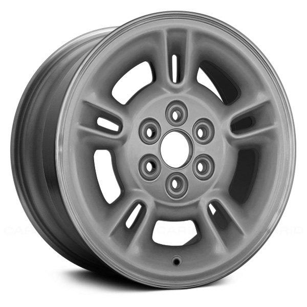 Replace® - 15 x 8 Double 5-Spoke Machined Lip with Silver Face Alloy Factory Wheel (Remanufactured)