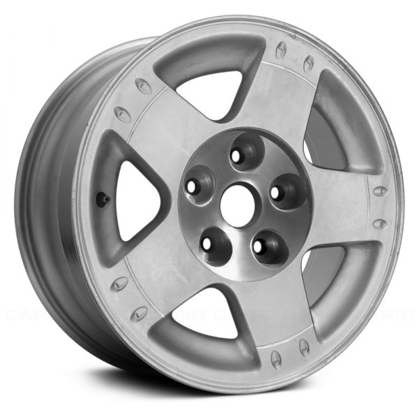 Replace® - 17 x 8 5-Spoke Machined Flange Hub with Sparkle Silver Alloy Factory Wheel (Remanufactured)