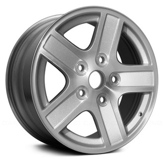 Replace® - 5-Spoke Silver with Machined Accents 17x8 Alloy Factory Wheel - Remanufactured