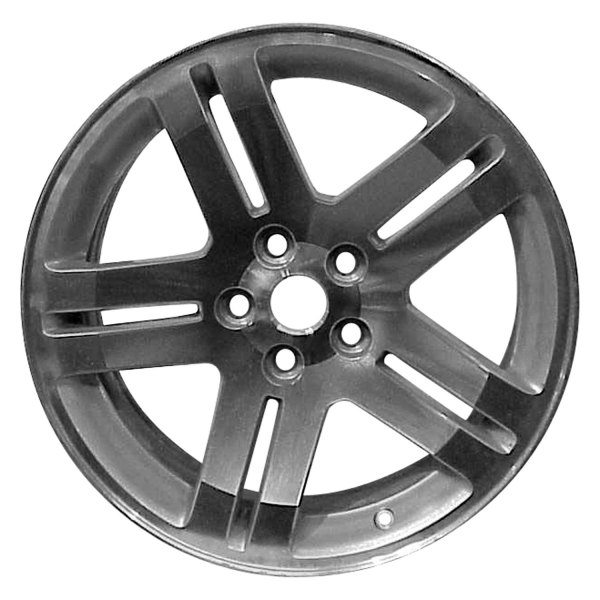 Replace® - 18 x 7.5 Double 5-Spoke Slow Machined and Silver Alloy Factory Wheel (Factory Take Off)