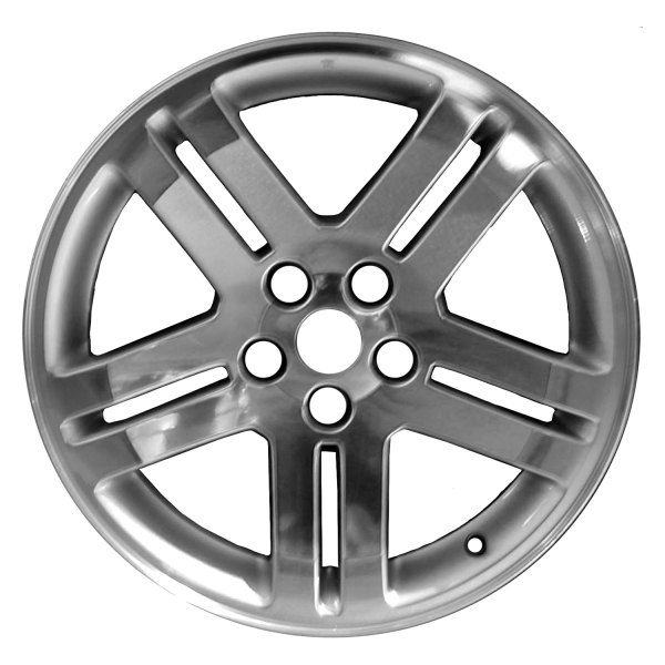 Replace® - 18 x 7.5 Double 5-Spoke Polished with Black Accents Hand Masked Alloy Factory Wheel (Factory Take Off)