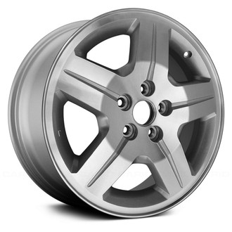 Replace® - 5-Spoke Silver with Machined Face 17x6.5 Alloy Factory Wheel - Remanufactured