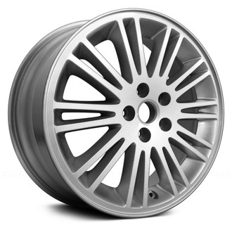 Replace® - 10 Double I-Spoke Silver with Machined Accents 17x7 Alloy Factory Wheel - Remanufactured