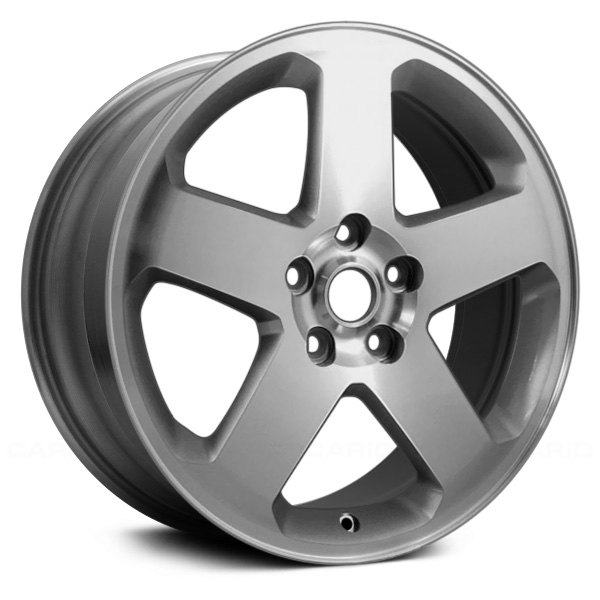 Replace® - 18 x 7 5-Spoke Sparkle Silver with Machined Face Alloy Factory Wheel (Remanufactured)