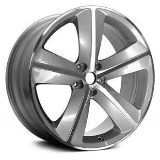 Replace® - 5-Spoke Machined Lip with Silver Ribs 20x9 Alloy Factory Wheel - Remanufactured