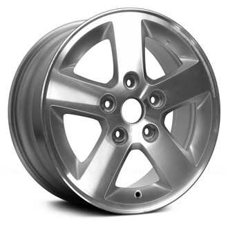 Replace® - 5-Spoke Silver with Machined Face 16x6.5 Alloy Factory Wheel - Remanufactured