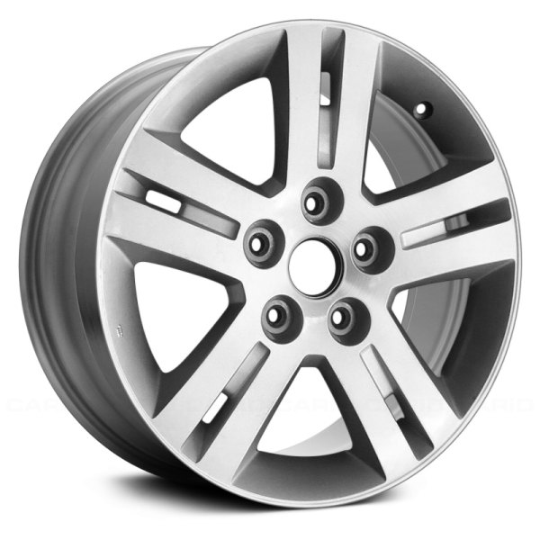 Replace® - 17 x 6.5 Double 5-Spoke Silver with Machined Face Alloy Factory Wheel (Remanufactured)