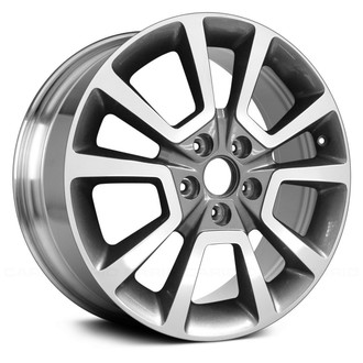 Replace® - 5 V-Spoke Polished Charcoal 18x7 Alloy Factory Wheel - Remanufactured