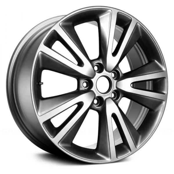 Replace® - 20 x 8 5 V-Spoke Bright Smoked Alloy Factory Wheel (Remanufactured)