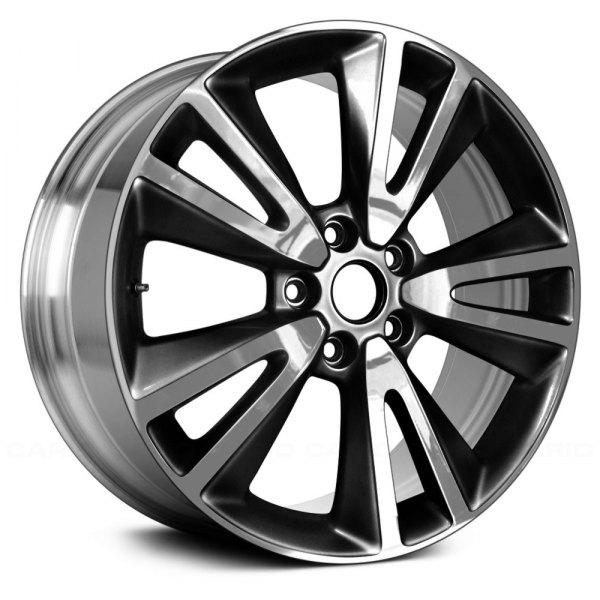 Replace® - 20 x 8 5 V-Spoke Polished with Dark Charcoal Alloy Factory Wheel (Remanufactured)