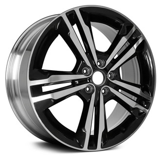 Replace® - Double 5-Spoke Black with Polished Accents 19x7.5 Alloy Factory Wheel - Remanufactured