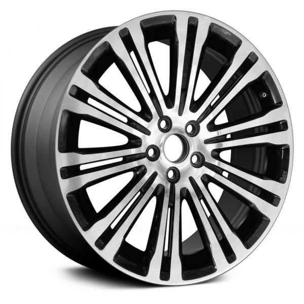 Replace® - 20 x 8 10 Double I-Spoke Black with Polished Accents Alloy Factory Wheel (Remanufactured)