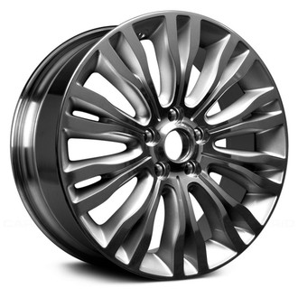Replace® - 10 Y-Spoke Black with Smoked Silver 18x7 Alloy Factory Wheel - Remanufactured
