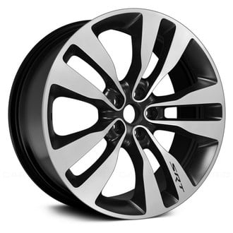 Replace® - 5 V-Spoke Black with Machined Accents 20x9 Alloy Factory Wheel - Remanufactured