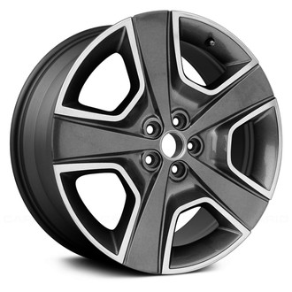 Replace® - 5-Spoke Dark Charcoal with Machined Face 20x8 Alloy Factory Wheel - Remanufactured