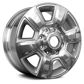 Replace® - 6 I-Spoke Polished with Silver Vents 18x8 Alloy Factory Wheel - Remanufactured