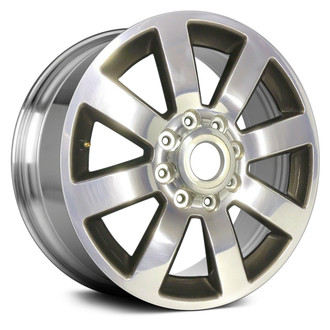 Replace® - 8-Spoke Polished with Gold Vents 20x8 Alloy Factory Wheel - Remanufactured