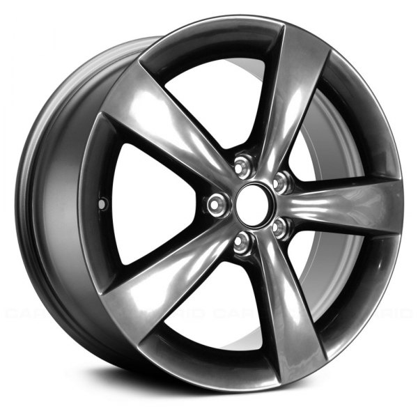 Replace® - 18 x 7.5 5-Spoke Black Hyper Silver Alloy Factory Wheel (Remanufactured)