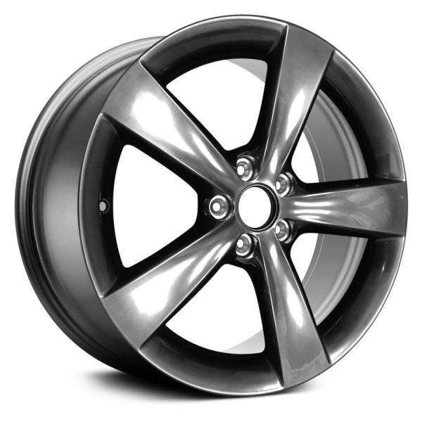 Replace® - 18 x 7.5 5-Spoke Black Hyper Silver Alloy Factory Wheel (Replica)