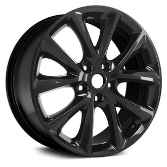 Replace® - 5 V-Spoke Black 20x8 Alloy Factory Wheel - Remanufactured