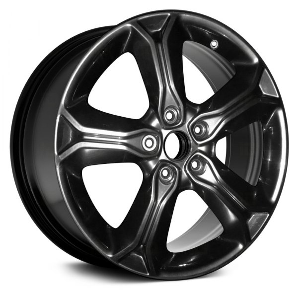 Replace® - 19 x 7 5-Spoke Black Alloy Factory Wheel (Remanufactured)