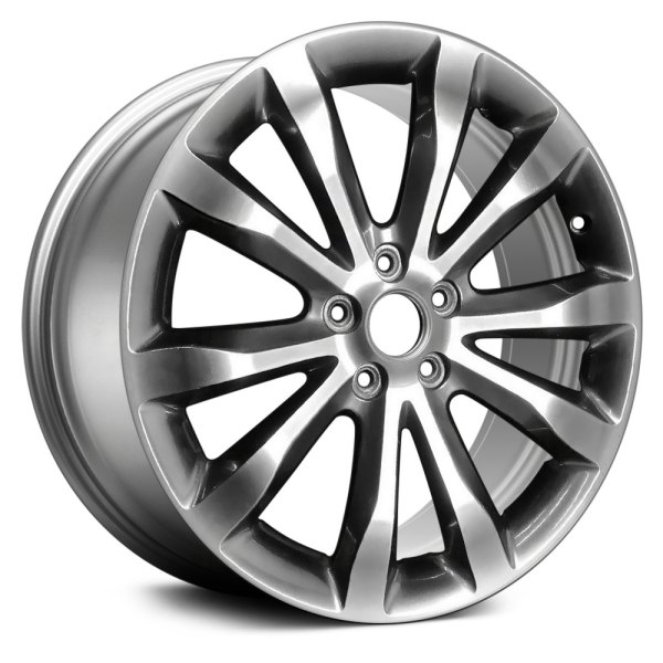 Replace® - 19 x 7.5 5 V-Spoke Smoked Silver Alloy Factory Wheel (Remanufactured)