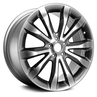 Replace® - 5 V-Spoke Smoked Silver 19x7.5 Alloy Factory Wheel - Remanufactured