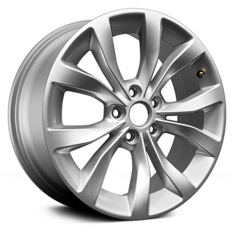 Replace® - 5 V-Spoke Silver 17x7 Alloy Factory Wheel - Remanufactured