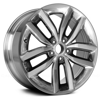 Replace® - Double 5-Spoke Polished with Charcoal Vents 18x7.5 Alloy Factory Wheel - Remanufactured