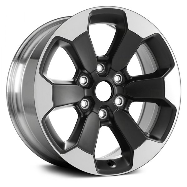 Replace® - 18 x 8 6 I-Spoke Black with Polished Flange Alloy Factory Wheel (Remanufactured)