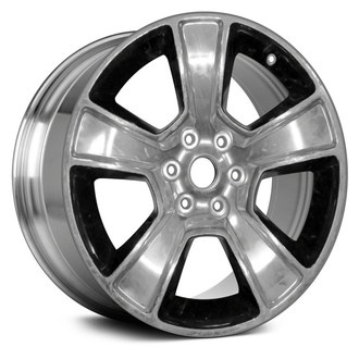 Replace® - 5-Spoke Polished with Dark Charcoal 20x9 Alloy Factory Wheel - Remanufactured