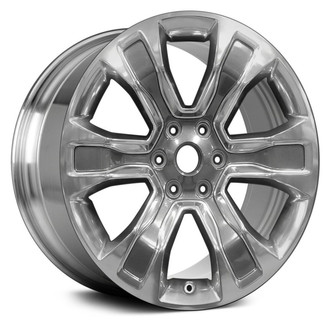 Replace® - 6-Spoke Polished Medium Charcoal Metallic 20x9 Alloy Factory Wheel - Remanufactured