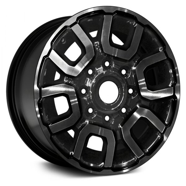 Replace® - 18 x 8 12-Slot Black Satin Clear Alloy Factory Wheel (Remanufactured)