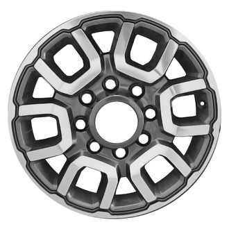 Replace® - 12-Slot Polished Medium Charcoal Metallic 18x8 Alloy Factory Wheel - Remanufactured