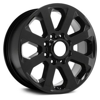 Replace® - 8-Spoke Black 20x8 Alloy Factory Wheel - Remanufactured