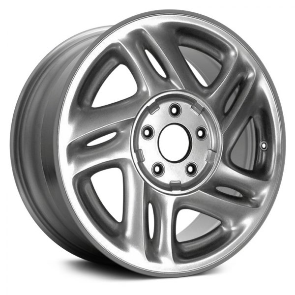 Replace® - 15 x 6.5 5 Double Spiral-Spoke Silver Alloy Factory Wheel (Remanufactured)