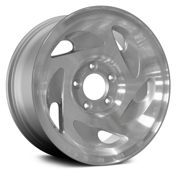 Replace® - 17 x 7.5 5-Slot Machined Argent with As Cast Vents Alloy Factory Wheel (Remanufactured)