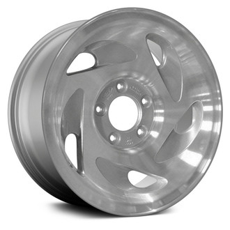 Replace® - 5-Slot Machined Argent with As Cast Vents 17x7.5 Alloy Factory Wheel - Remanufactured