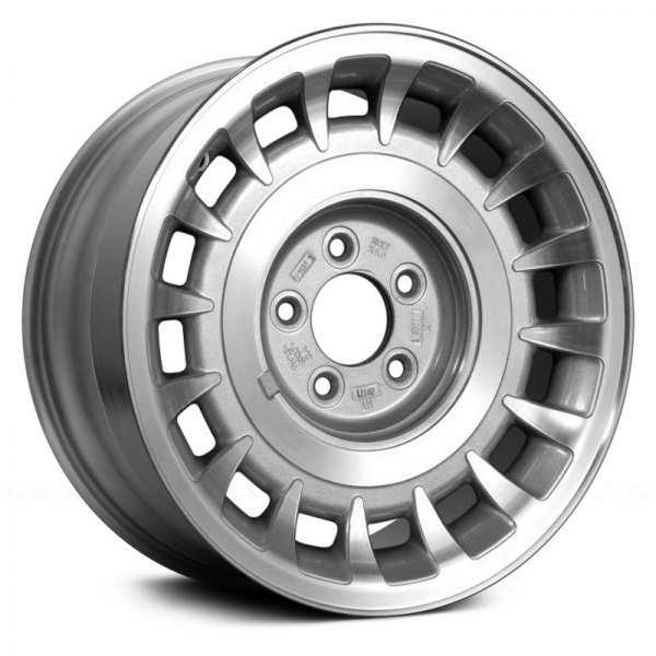 Replace® - 16 x 7 16-Slot Silver with Machined Accents Alloy Factory Wheel (Remanufactured)